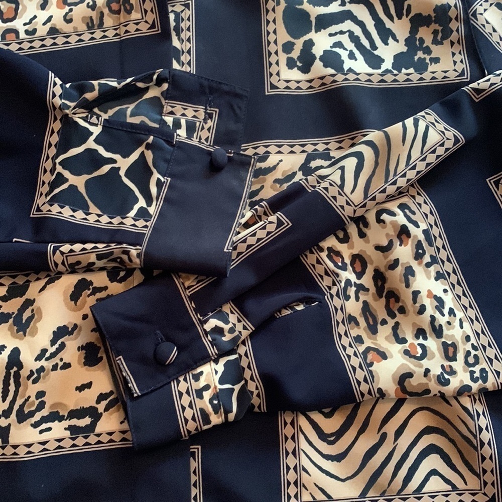 Vintage Alfred Dunner Animal Print Top - Picture 3 of 5
